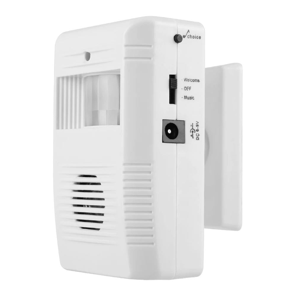 Electronic Infrared Sensor Doorbell - White Guest Welcome-1915197432212361216