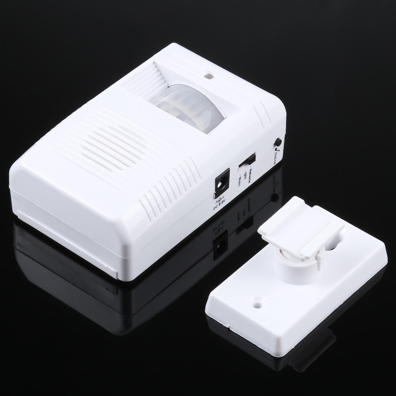 Electronic Infrared Sensor Doorbell - White Guest Welcome-1915197432212361219