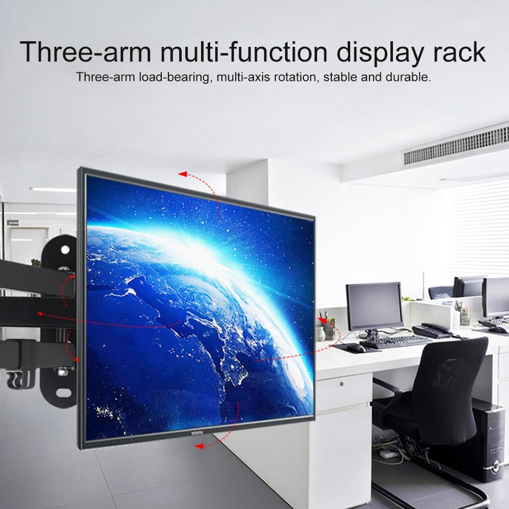 Universal Rotatable Retractable Monitor Wall Mount - 14-27 Inch-1915197476487434245