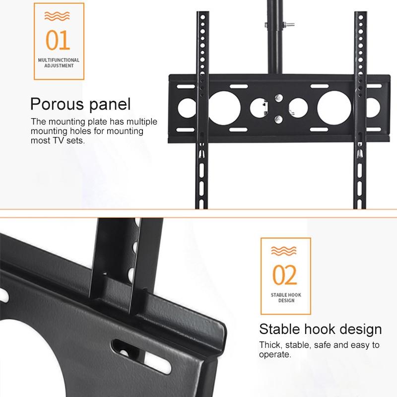 Adjustable Single Screen Tv Wall / Ceiling Mount - 32-70 Inch 0.5-3M Range-1915197554216275971