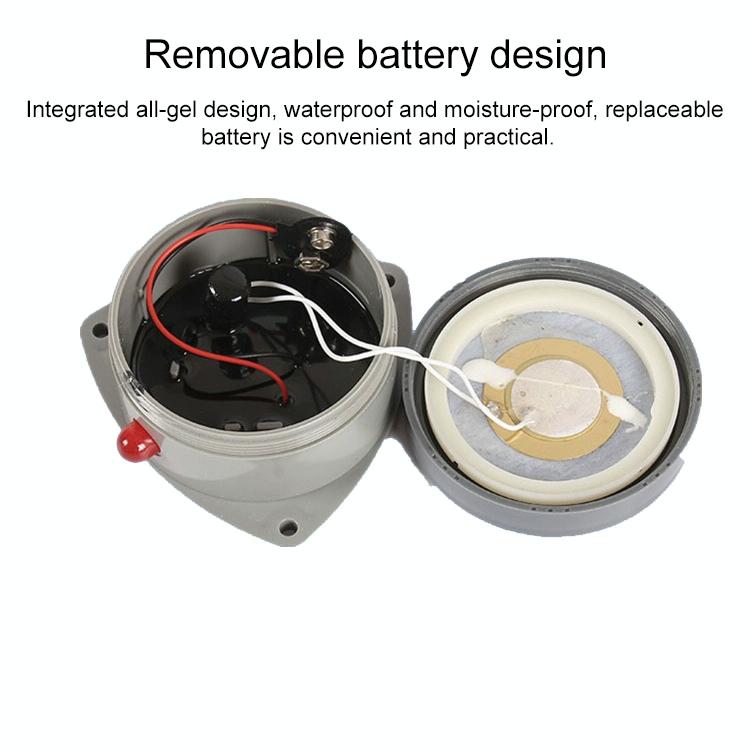 Water Leak And Overflow Detector With Sound And Light Alarm - Waterproof-1915197926238457860