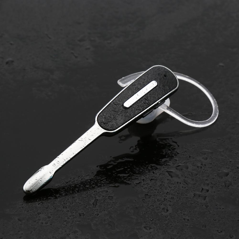 Handsfree Bluetooth Earphone With Mic For Iphone - Black / Silver-1915197144562798596