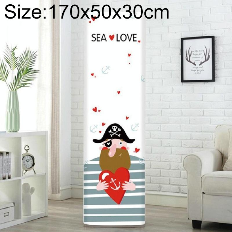 Vertical Cabinet Air Conditioning Dust Cover - All-Inclusive Pirate Design 170X50X30Cm-1915197498528501767