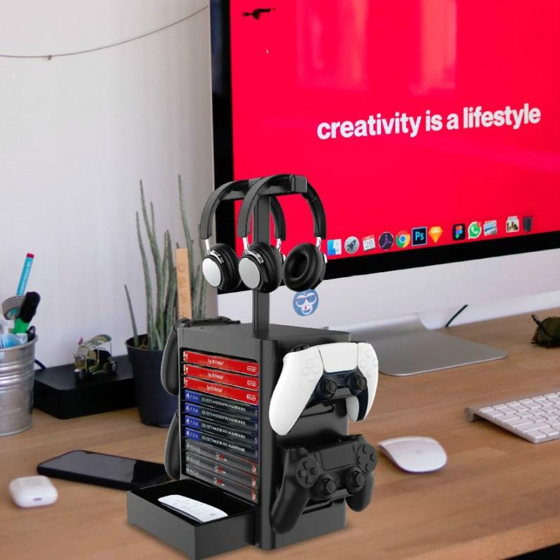 Ps5 / Xsx Game Disc & Headphone Storage Rack-1915197480337805316