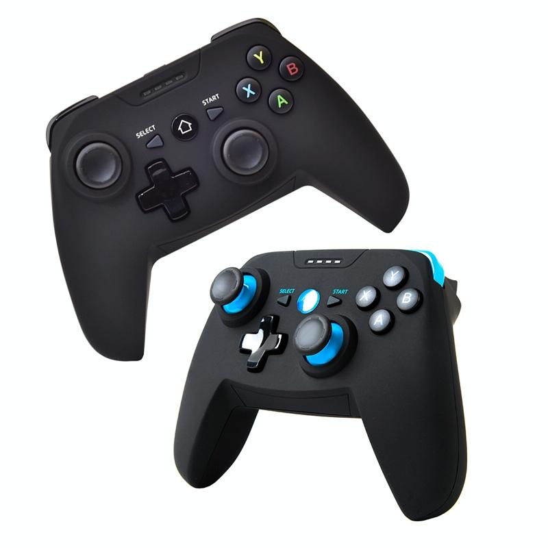 Wireless Game Controller For Android / Ios / Pc / Ps3 With Bluetooth & 2.4Ghz Includes Handle Bracket And Receiver - Blue-1915197459227873281