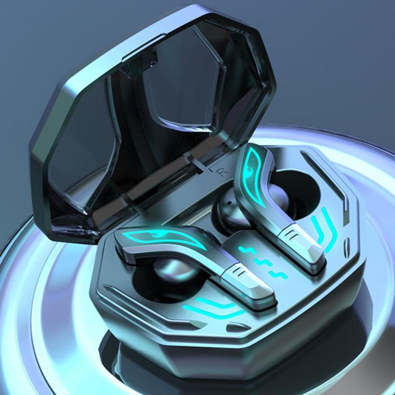 Wireless Bluetooth 5.2 Earphones With Low Delay And Hi-Fi Sound Black With Breathing Light-1915196838680596485