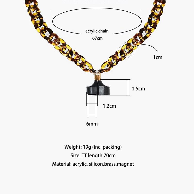 Leopard Wireless Earphones With Strong Magnetic Anti-Lost Chain-1915196931710259202