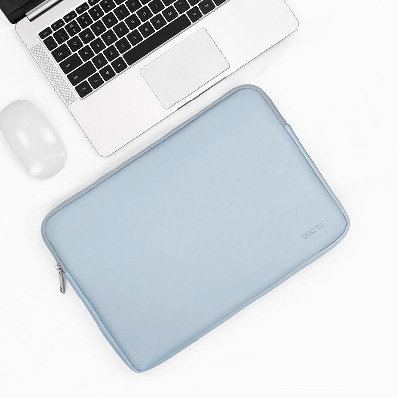 Sky Blue 16 / 17 Inch Laptop Bag - Pu Leather-1915197465477386247