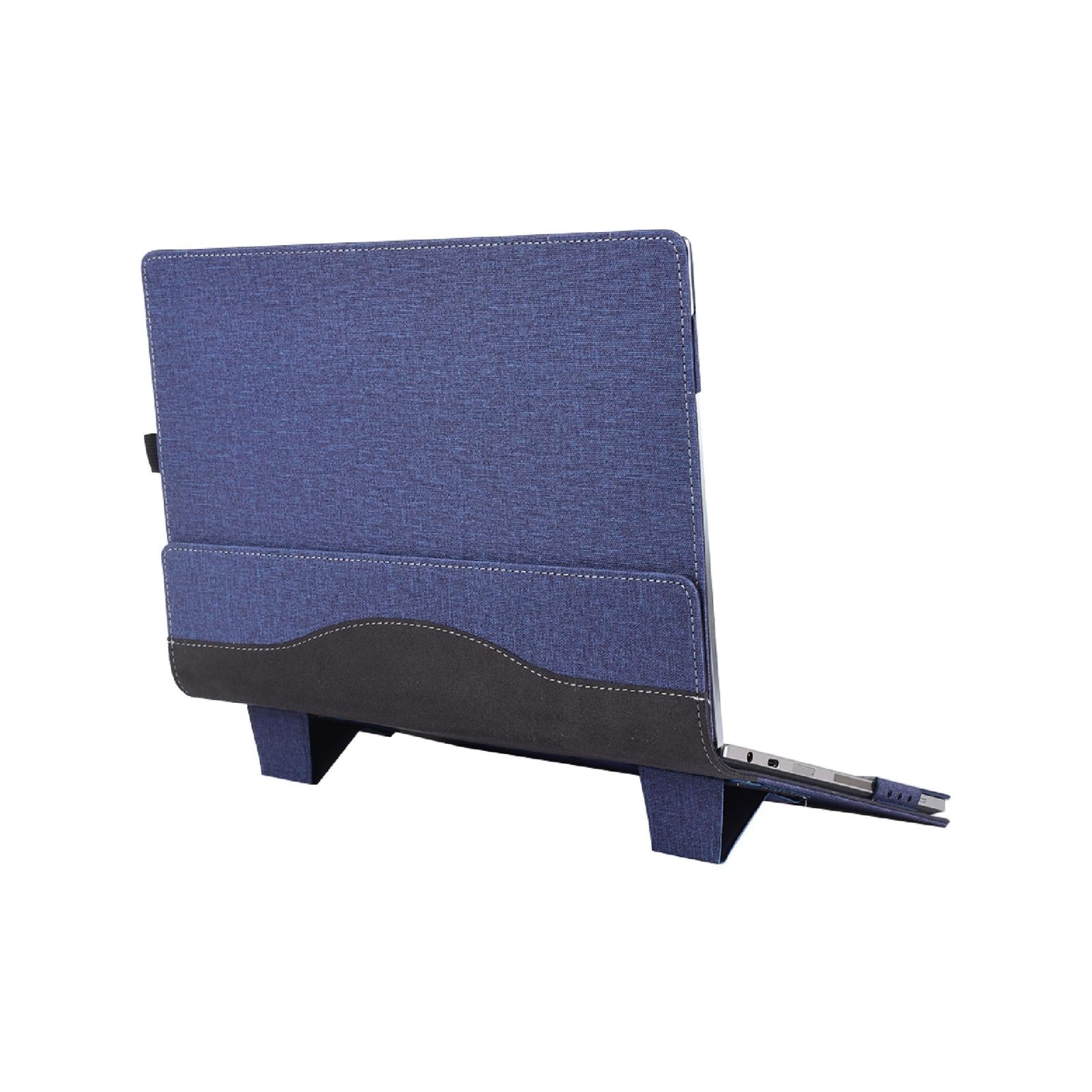 15.6 Inch Multifunctional Laptop Case With Stand - Blue Pu Leather-1915197784328376327
