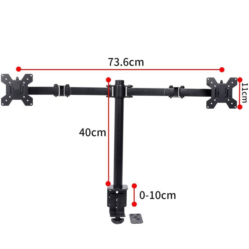 Double Screen Desktop Monitor Stand - Lifting Bracket-1915198130421370882