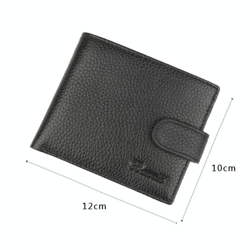 Rfid-Protected Men Short Wallet - Secure & Compact-1915198257408118785