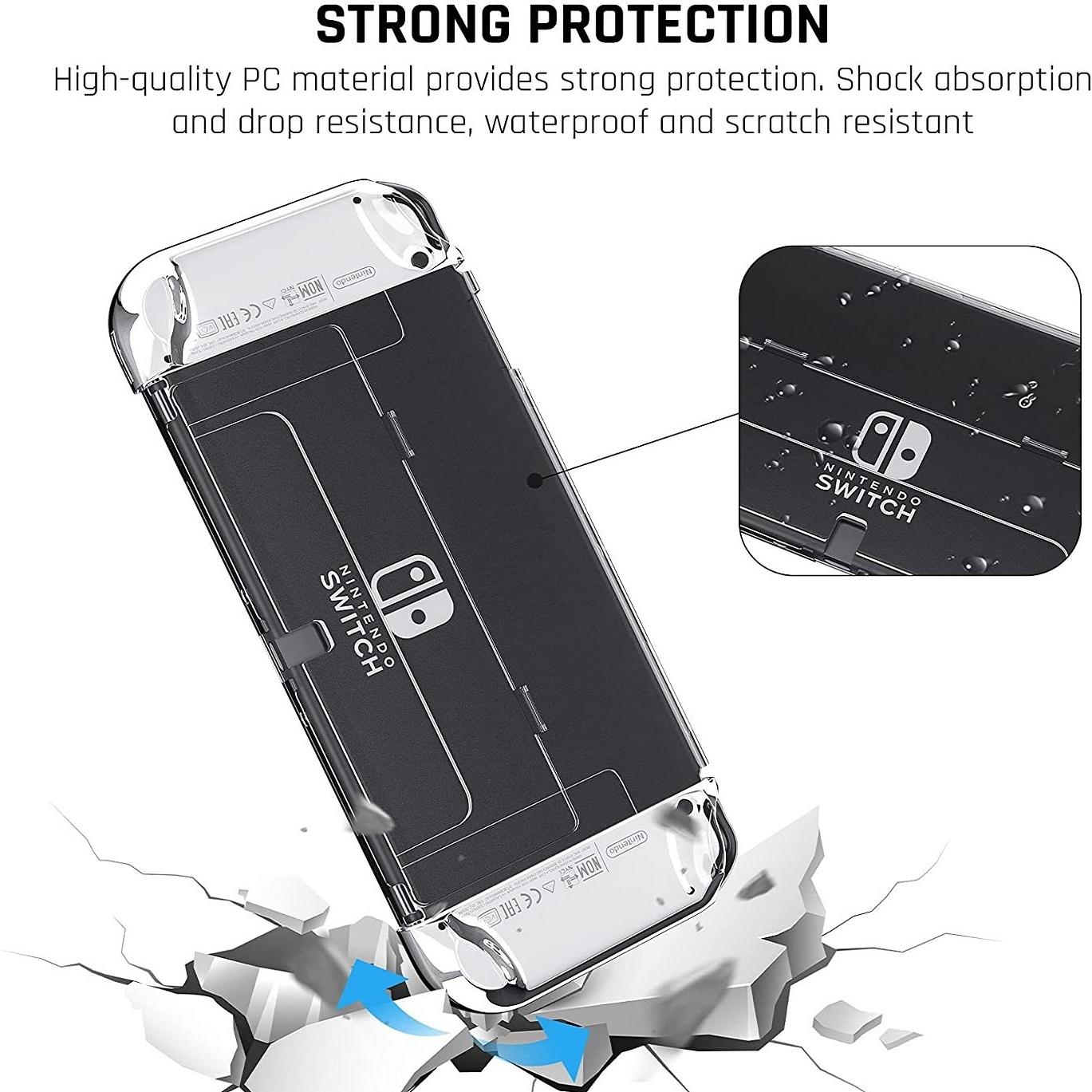 Switch Oled Bundle With Crystal Shell Remote Film And Storage Bag-1915197688891183109