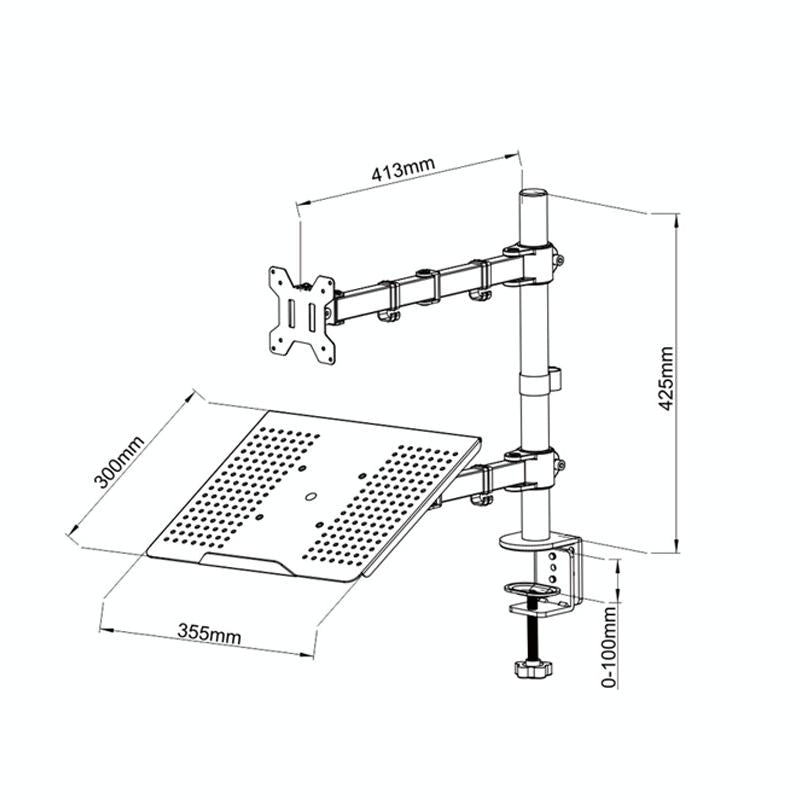 Rotatable Dual Screen Laptop Stand For Desktop-1915197932882235397