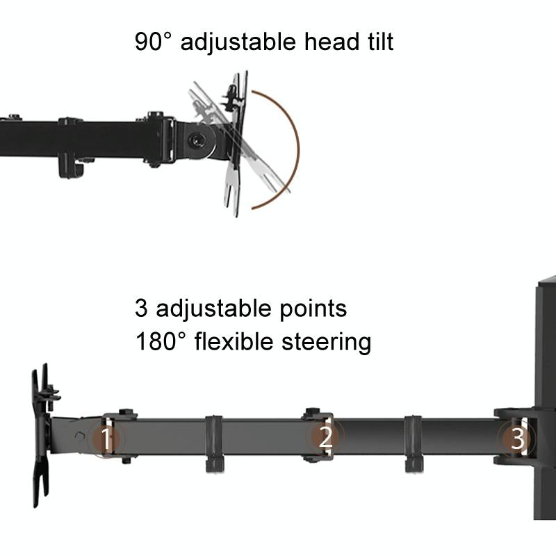 Rotatable Dual Screen Laptop Stand For Desktop-1915197932882235401
