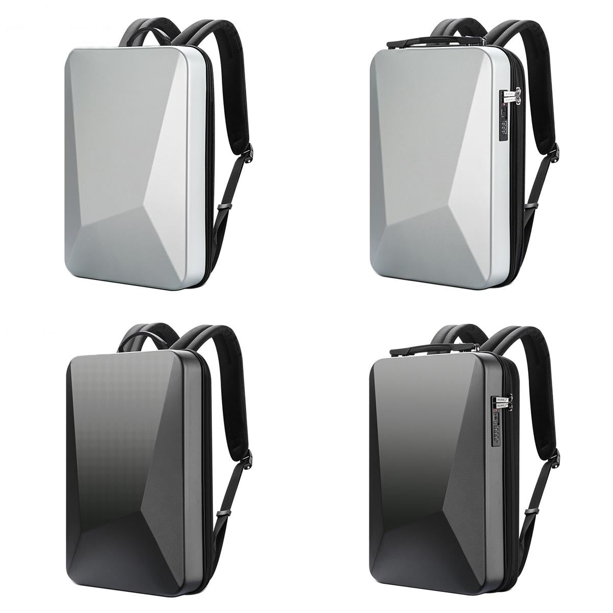 Waterproof Expandable Backpack With Usb Charging - Silver Regular-1915198314899443713