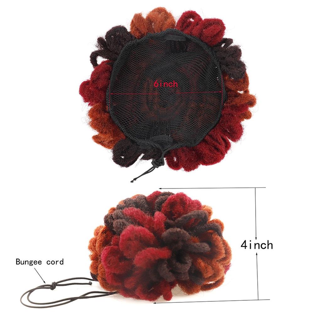 Shaggy Drawstring Dreadlock Bun - No Code-1915197448893108227