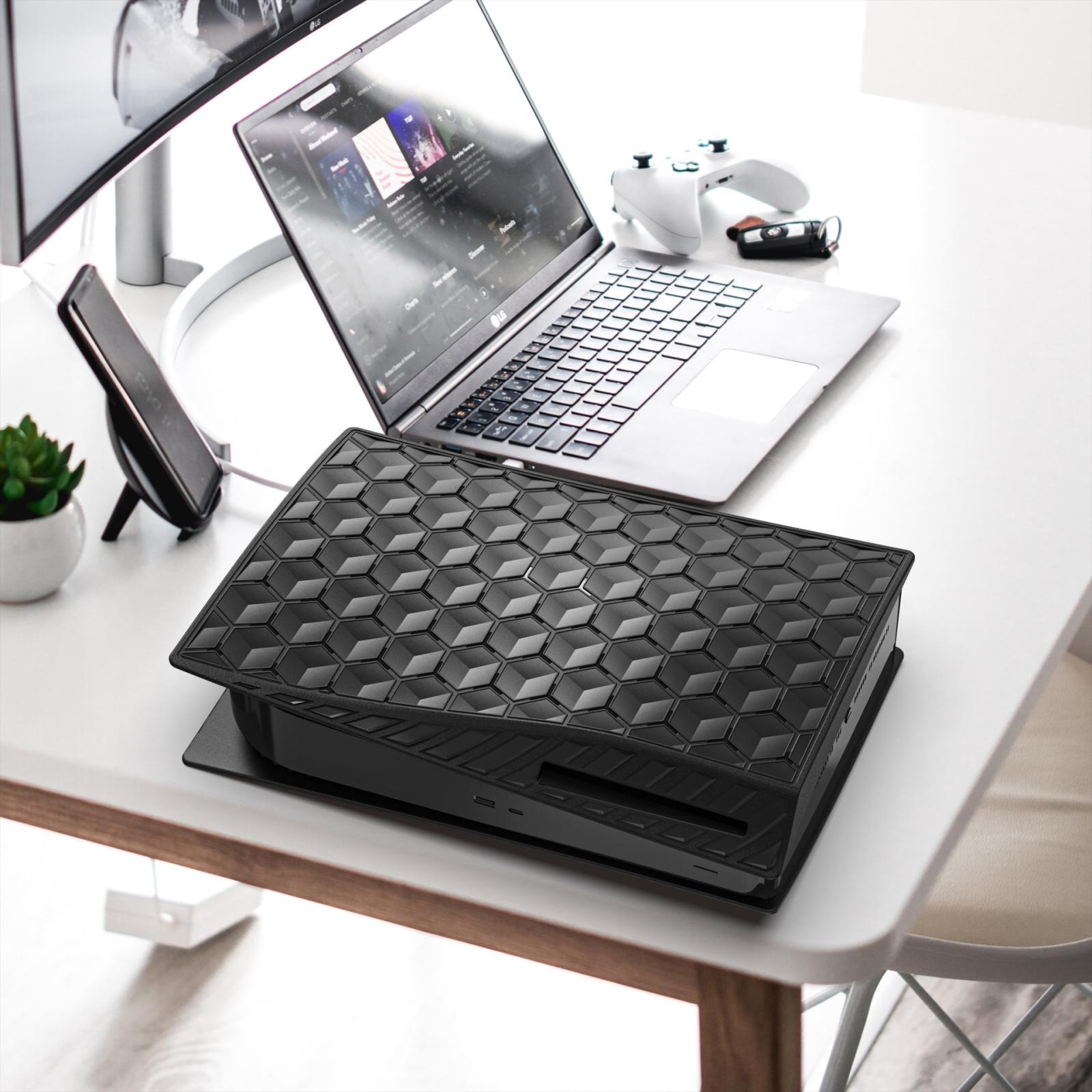 Protective Hard Case For Sony Ps5 Cd-Rom Console - Honeycomb Shell-1915197124790849540