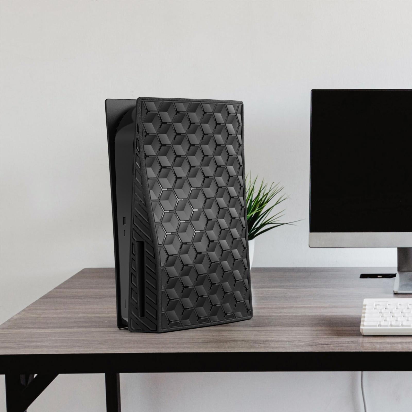 Protective Hard Case For Sony Ps5 Cd-Rom Console - Honeycomb Shell-1915197124790849541