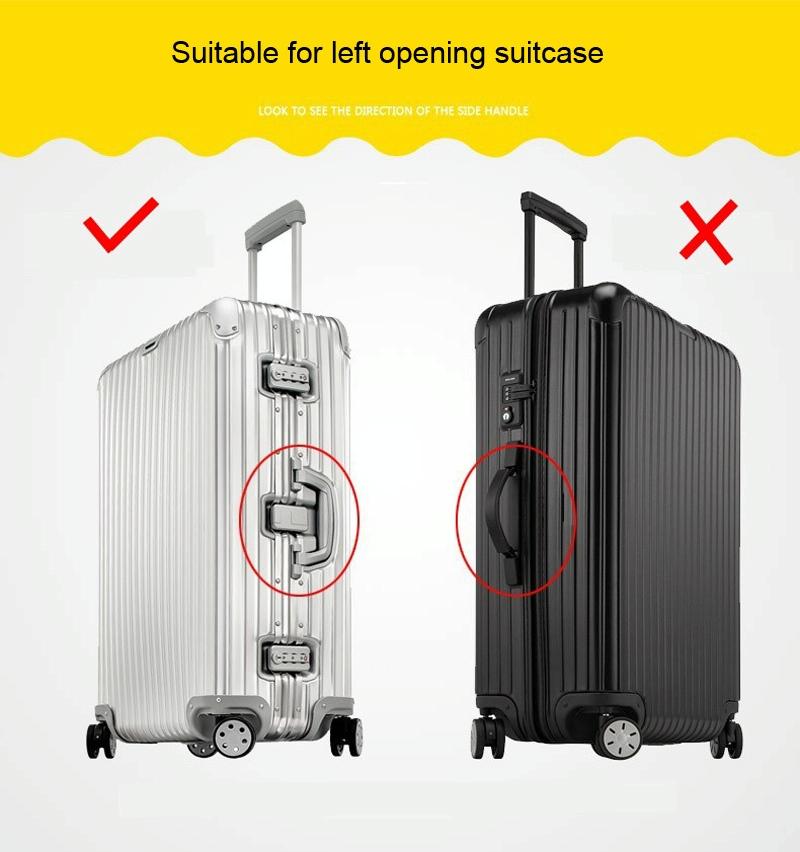 Waterproof Transparent Pvc Trolley Suitcase Cover - 20 Inch Rimless-1915198322998644740