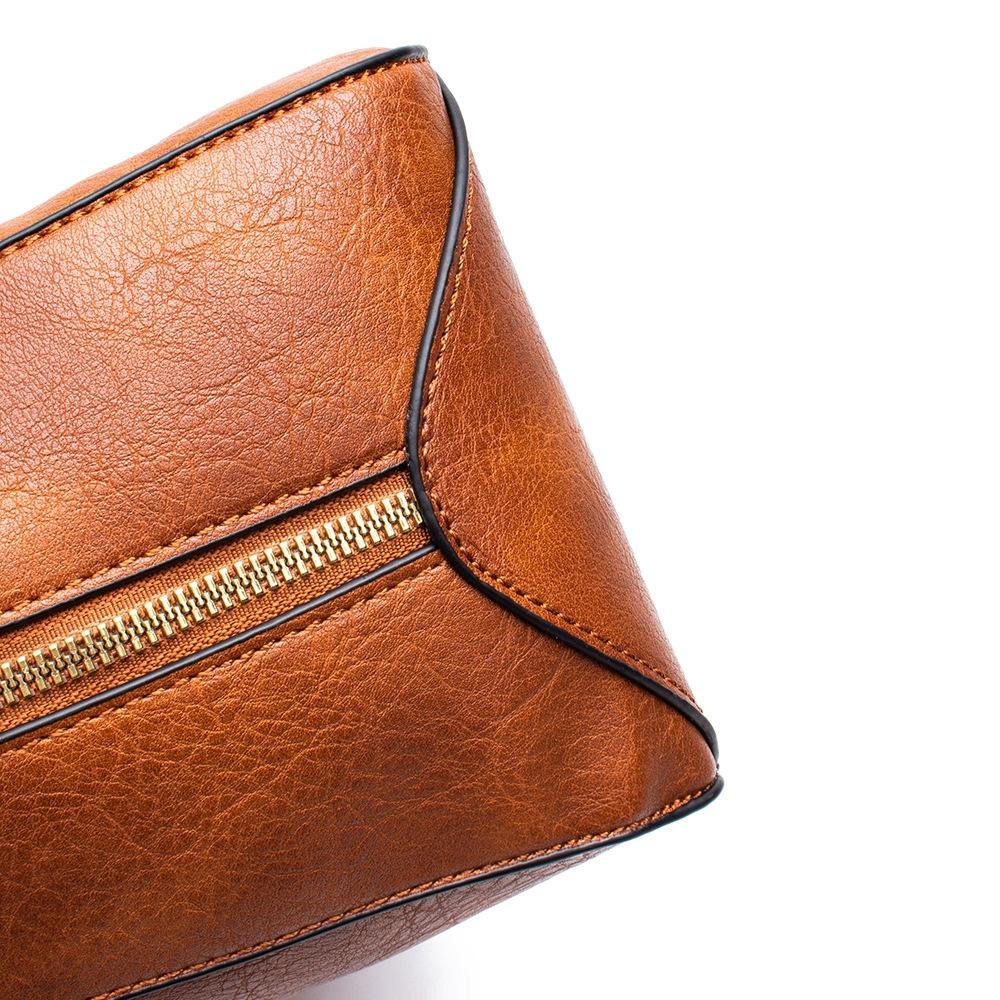 Adjustable Leather Tote Bag With Multi-Compartments - Large Capacity-1915197697820856326