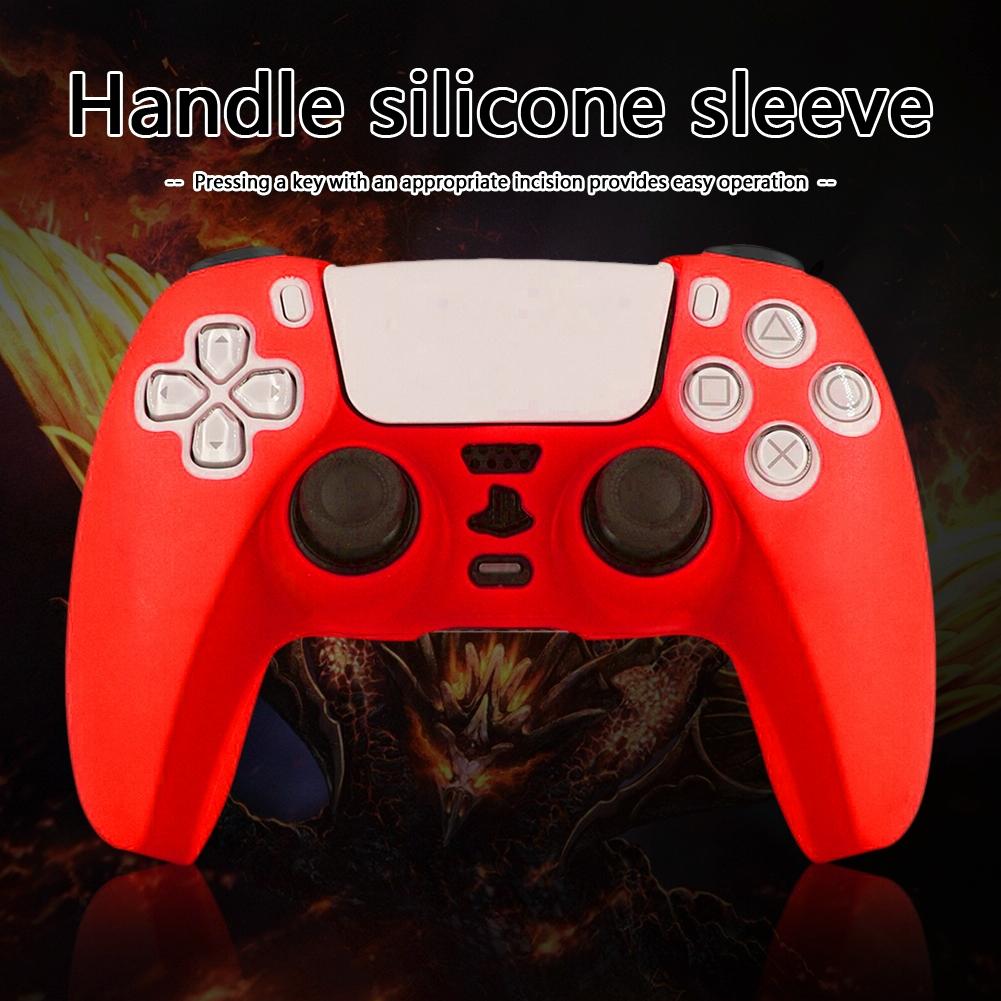 Red Silicone Protective Cover For Ps5 Controller-1915197848916463620