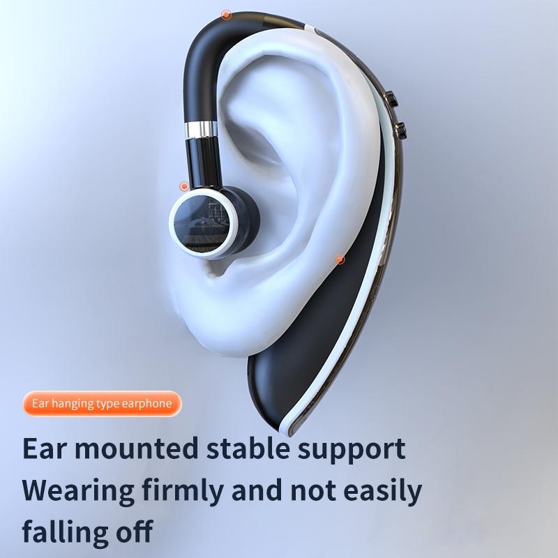 Universal Bluetooth Earphone - Single-Ear Rotating Black / White-1915196828530380803