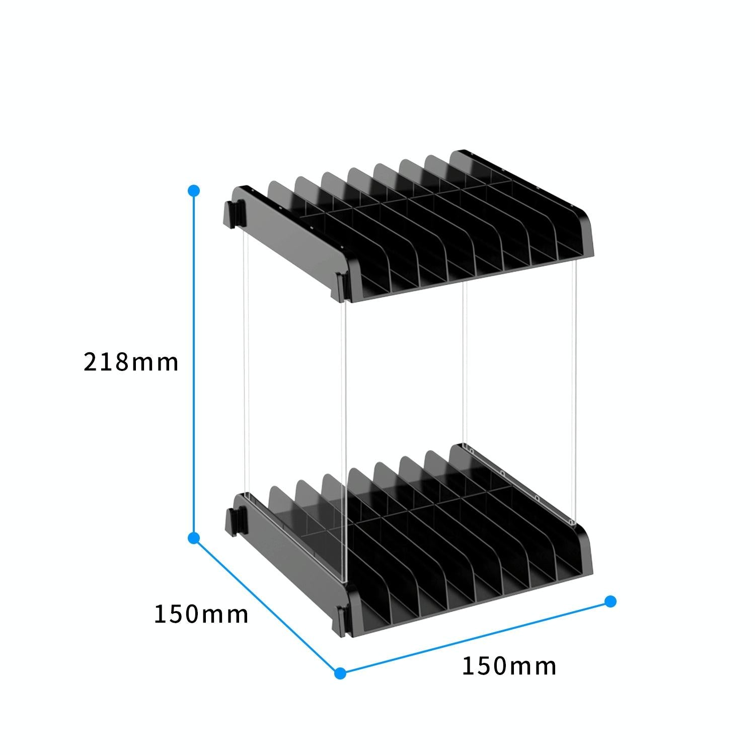 Wall-Mounted Game Card Cd Storage Bracket - Black-1915196932880470019