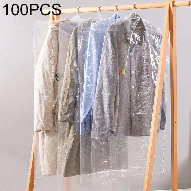 100 Disposable Transparent Dust Bags - 55X80Cm - Pp 4 Wires-1915198307098038272
