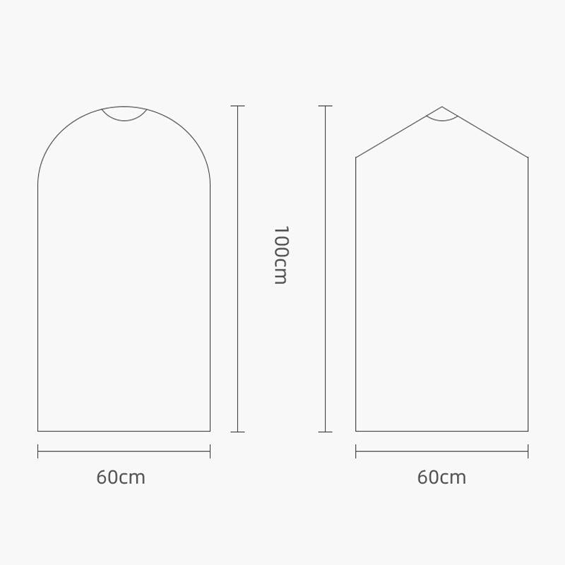 100 Disposable Dust Bags - 60X120Cm - Thick Pe Material - Transparent-1915198397724364801