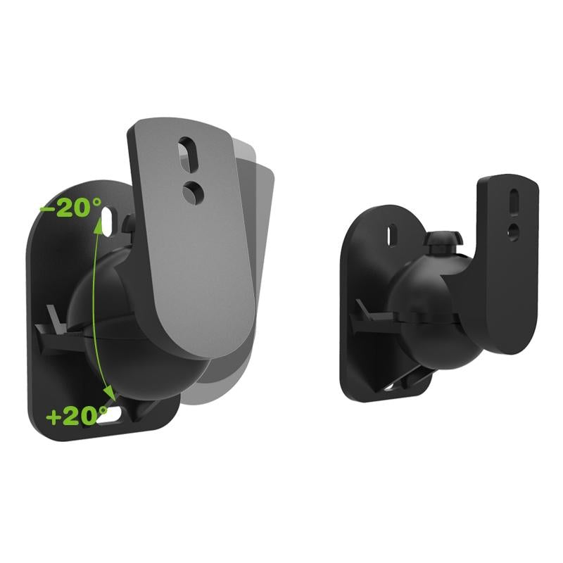 Rotatable 45 Degree Speaker Wall Mount Brackets For Surround Sound - Pair-1915198046505930759