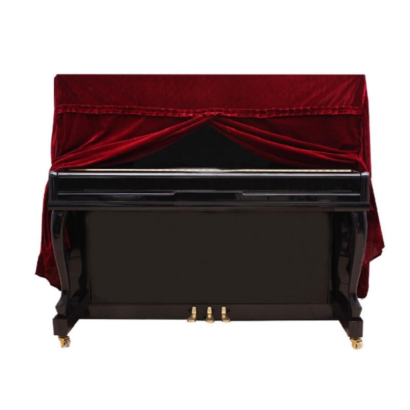 Red Full Cover For Piano - 150X60X110Cm In Gold Velvet-1915196934000349186