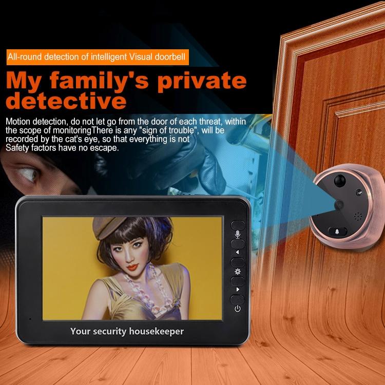Smart Doorbell With 4.3 Display 3.0Mp Camera Motion Detection Night Vision & Tf Card Support 32Gb Max-1915197877257375747