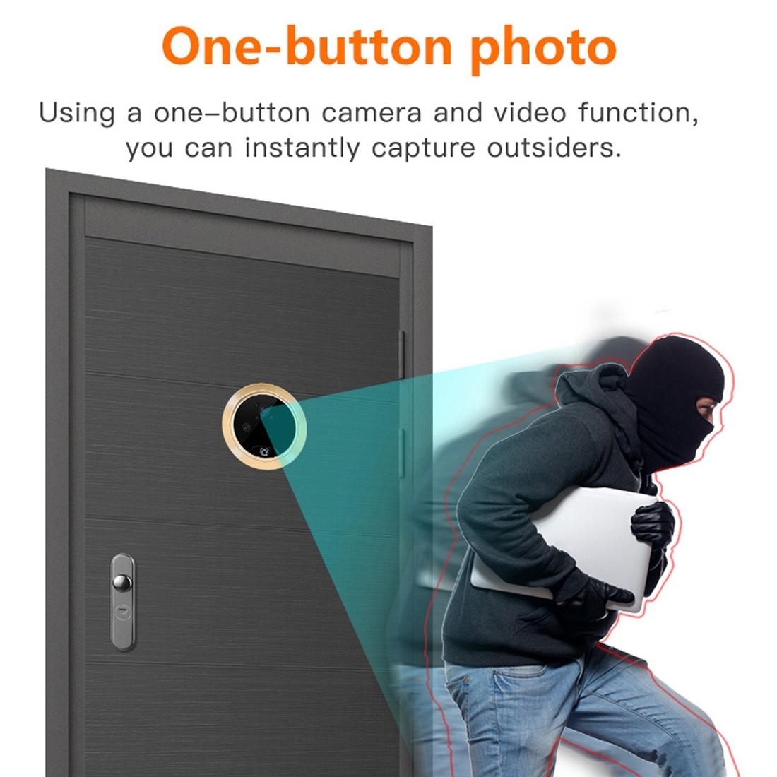 Smart Wifi Video Doorbell With Night Vision Motion Detection Video Message & Multi-Languages - 32Gb Tf Card-1915197779991465993