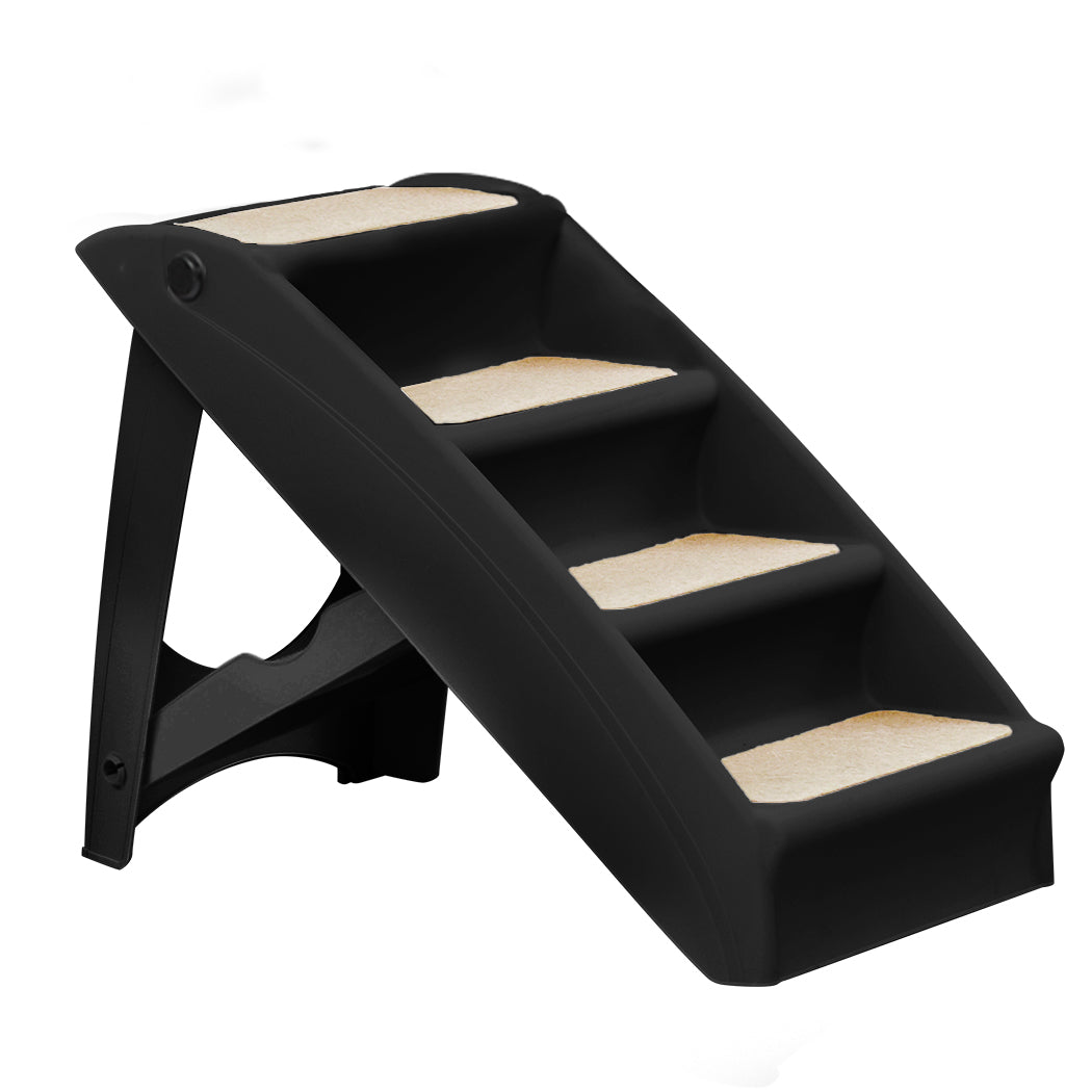 PaWz Pet Ramp Indoor Dog Steps Stair Black-1942353066460319744