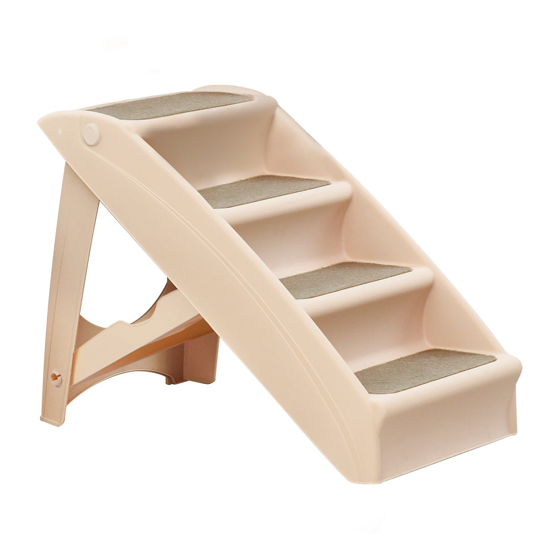 PaWz Pet Ramp Indoor Dog Steps Stair Brown-1942353066628091904
