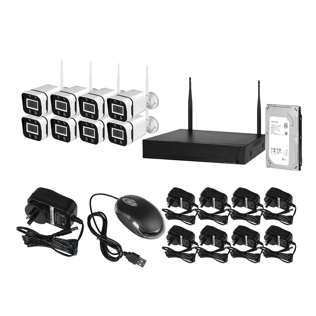 Wireless Security Camera System Set Square-1919892905326153728