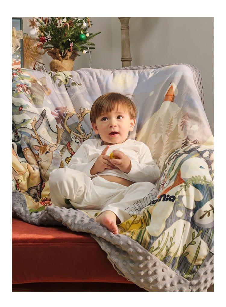 Domimia Thick Padded Minky Dot Cotton Kids Blanket 2.5tog-Limited Edition-1933335101454815232