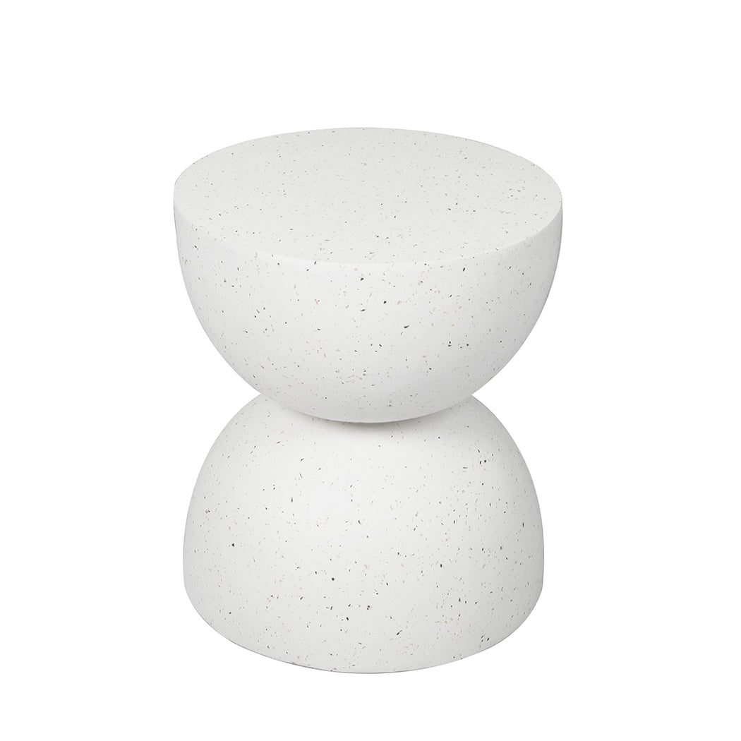 Levede Side Table Terrazzo Coffee Tables Beige-1910113292588814336