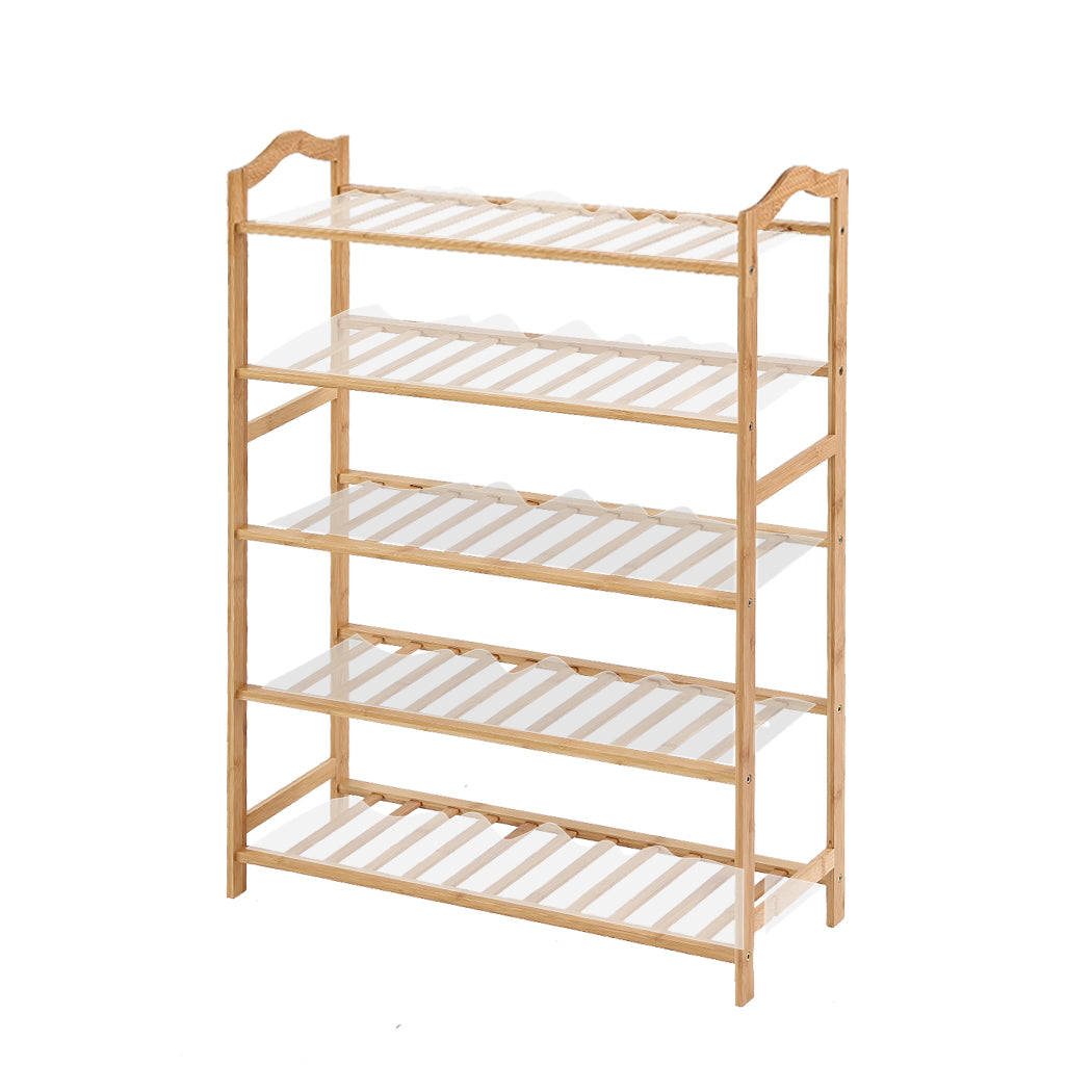 Levede Bamboo Shoe Rack Storage Wooden-1942353134529679360