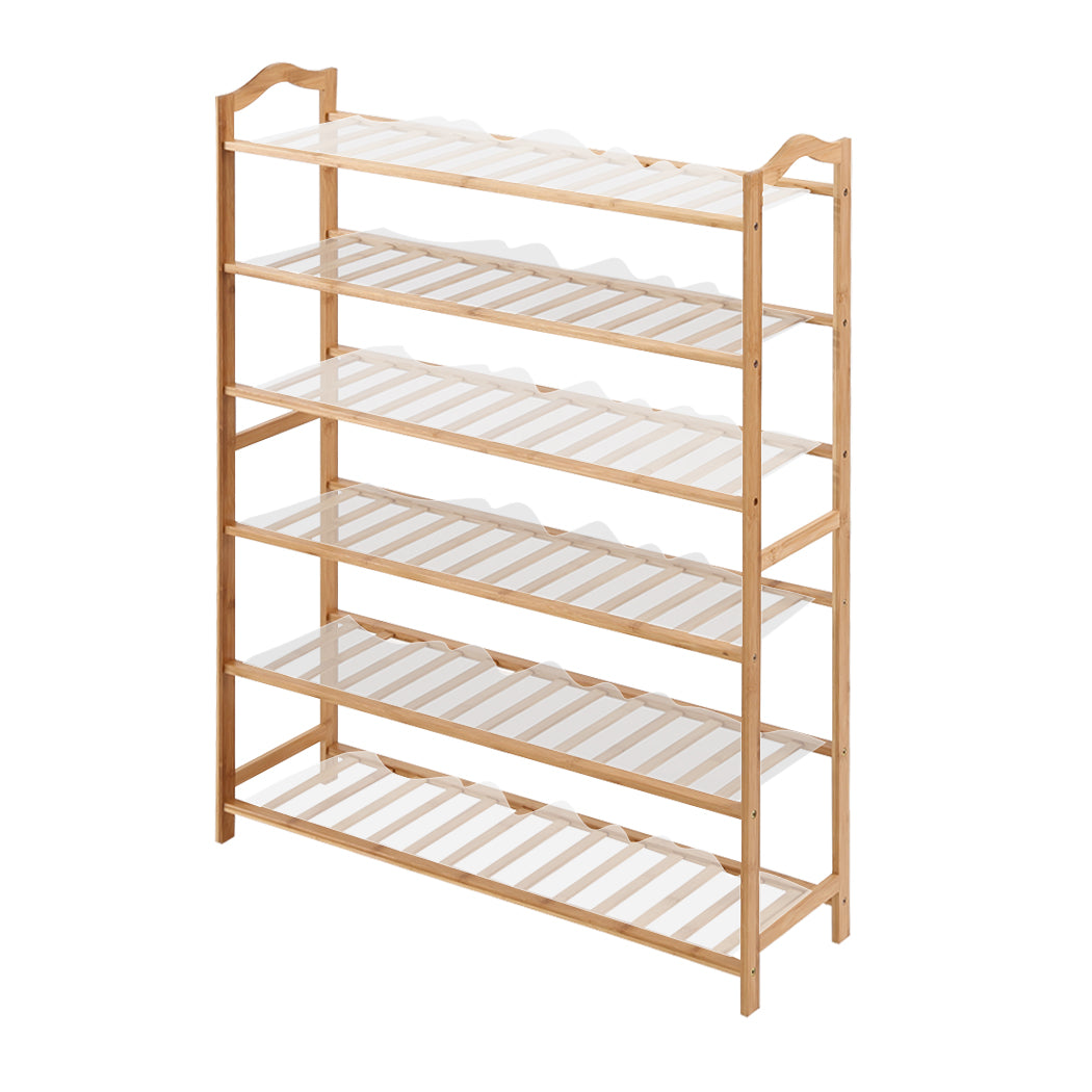 Levede Bamboo Shoe Rack Storage Wooden 70cm-1942353135397900288