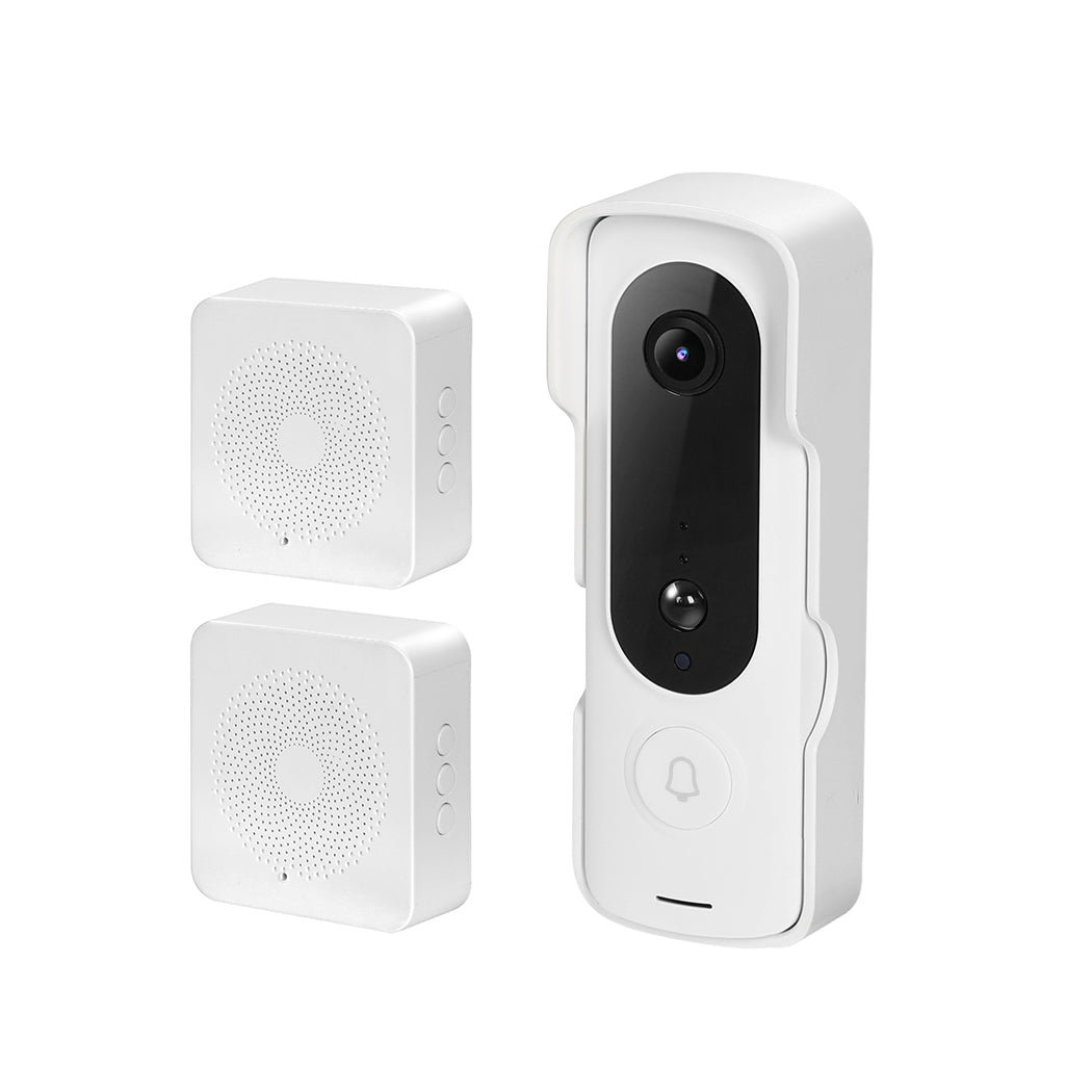 Wifi Doorbell Camera Wireless with 2 Indoor Chime-1910112334479757312