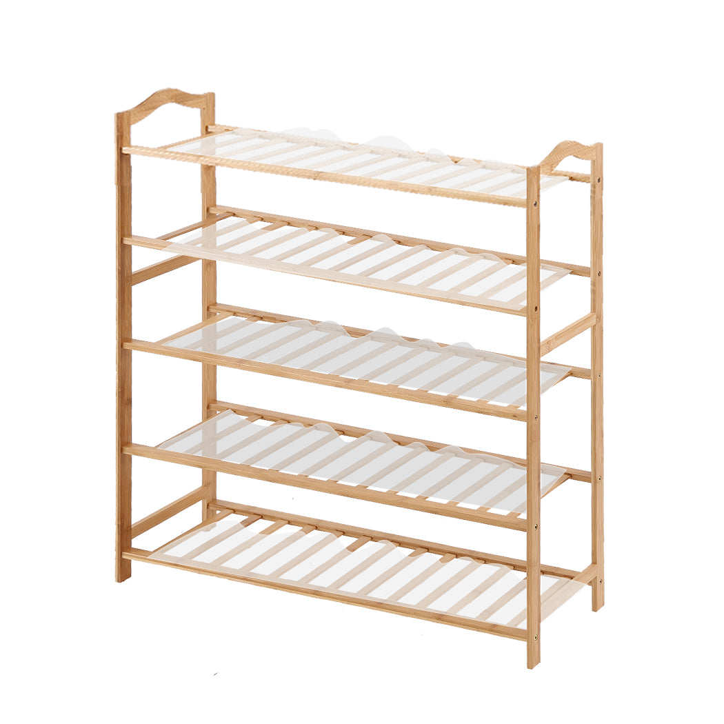 Levede Shoe Rack Bamboo Storage Wooden-1942353134873612288