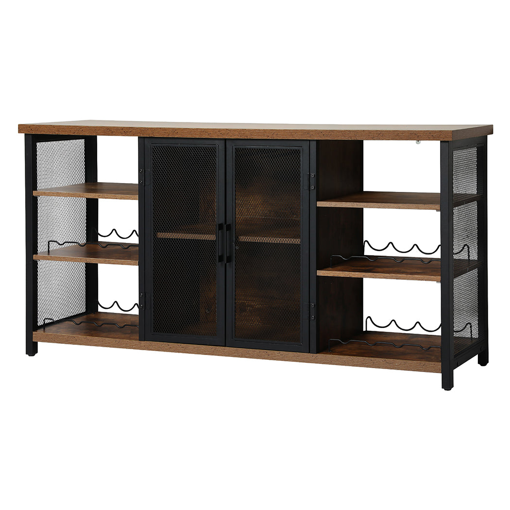 Levede Bar Cabinet Buffet Sideboard Walnut-1917016727506522112