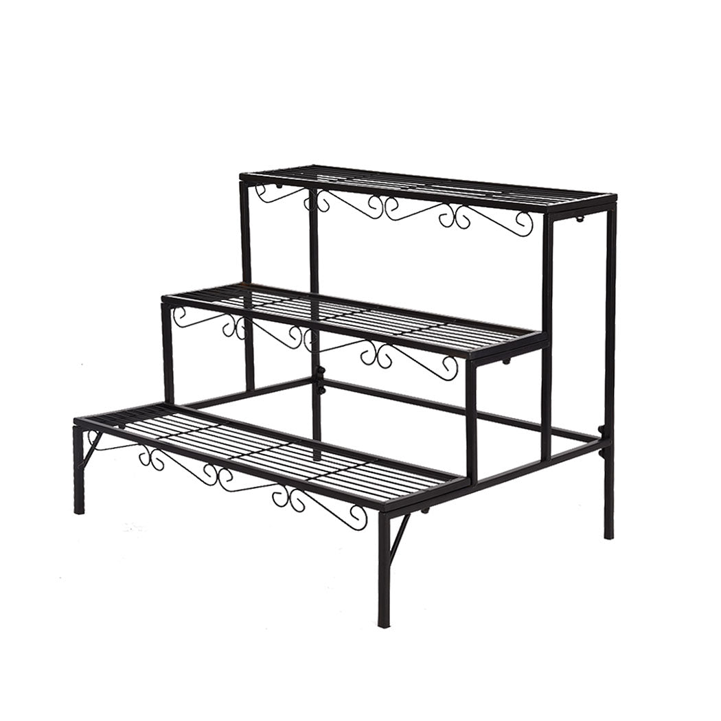 Levede Plant Stand 3 Tier Rectangle-1942352900105834496