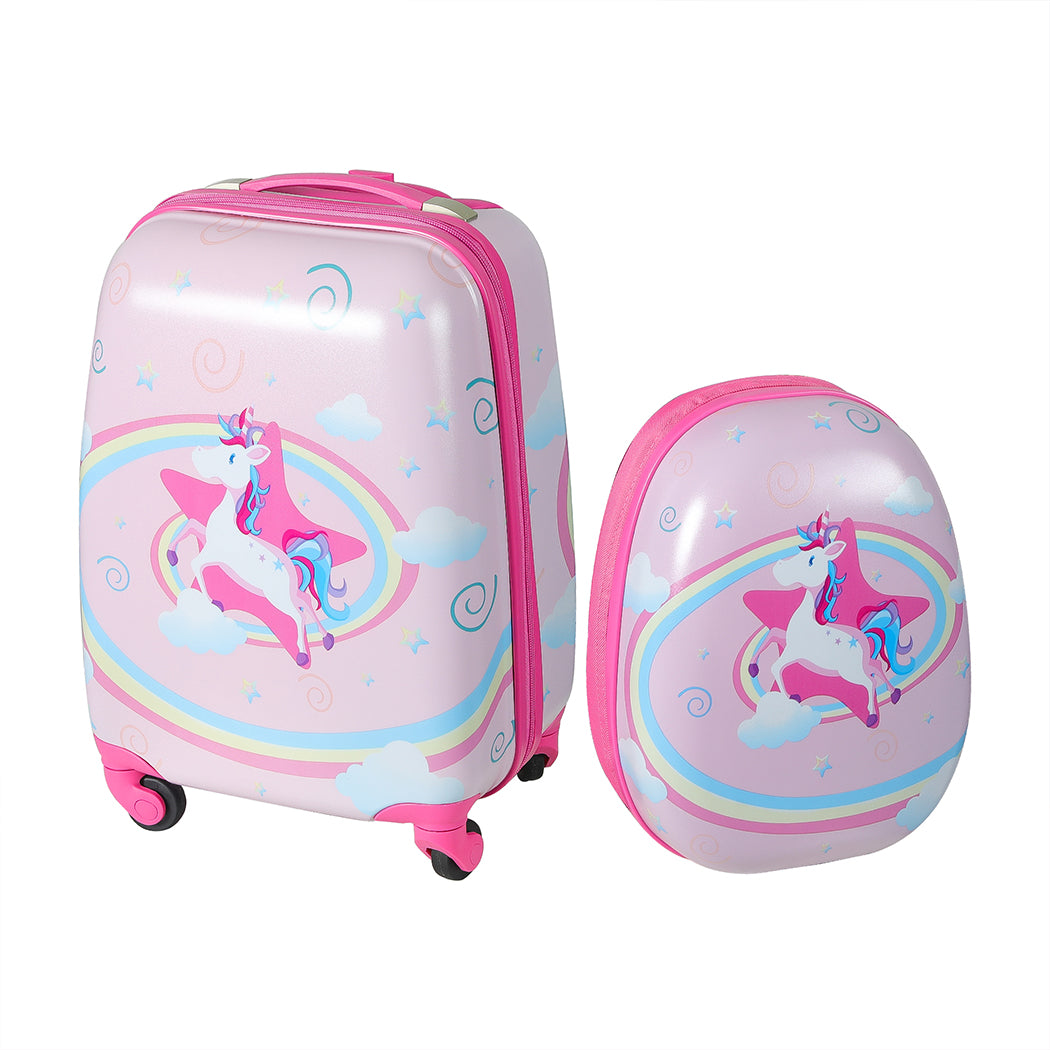 BoPeep 16''13'' 2PCS Kids Luggage Set Unicorn-1942353270513209344