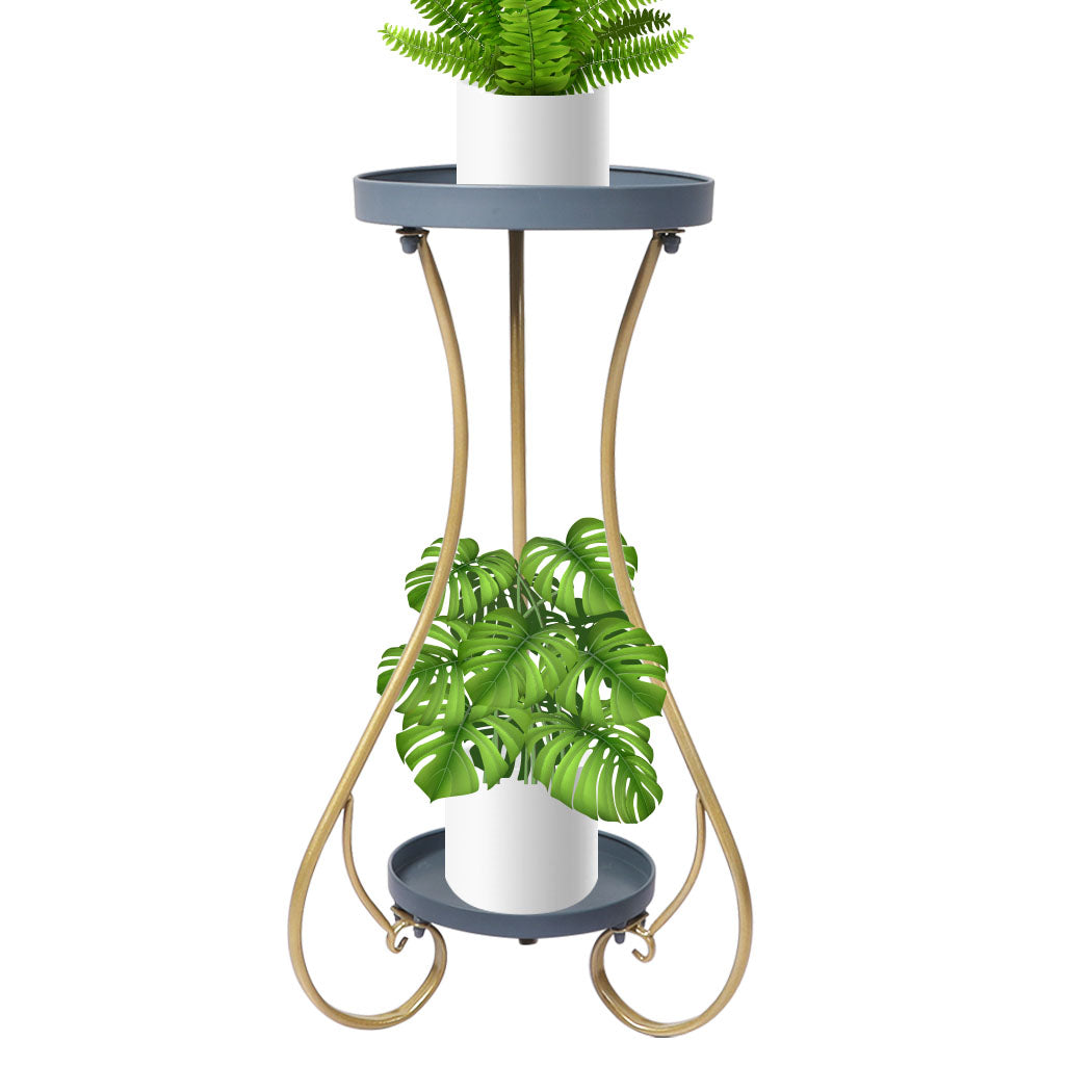 Levede Plant Stand 2 Tiers Outdoor Indoor Large-1942353744830271488