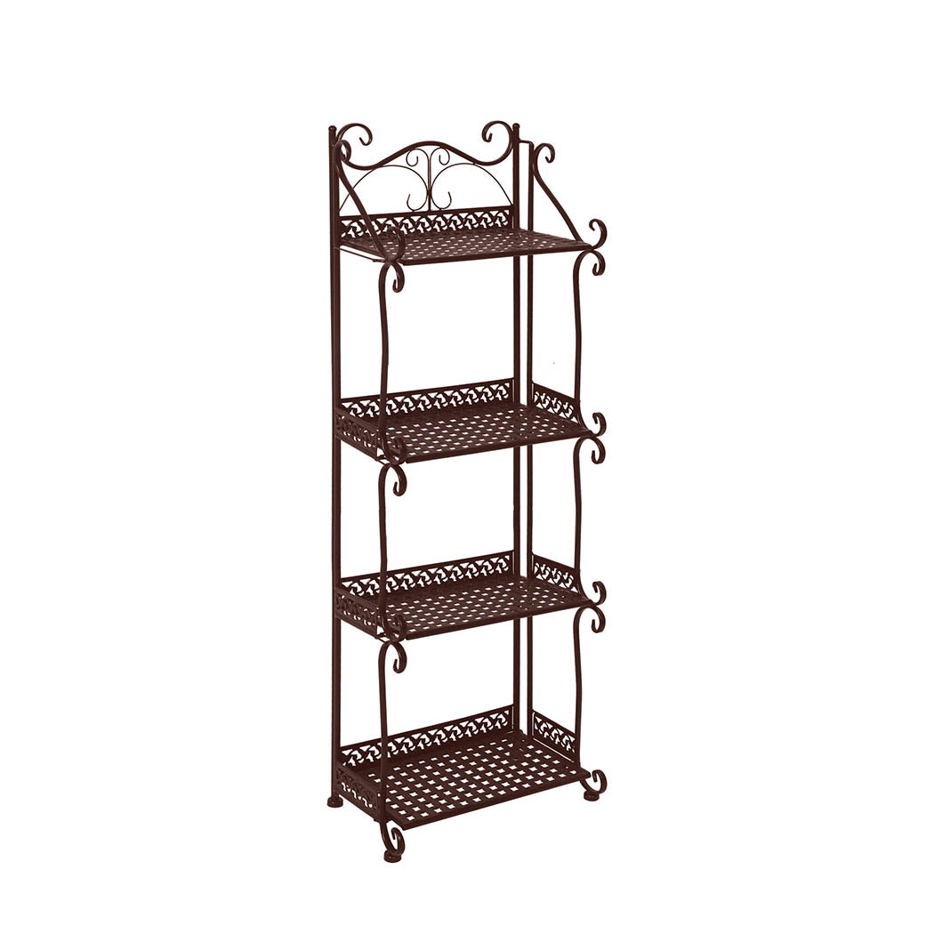 Levede Plant Stand 4 Tiers Outdoor Indoor Bronze-1942353747346853888