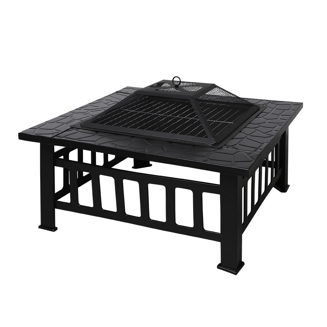 Moyasu 3IN1 Fire Pit BBQ Grill Pits-1942353058352730112