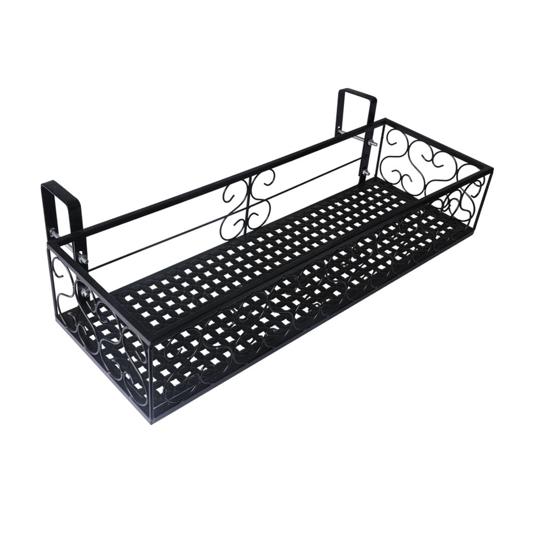 Levede Plant Stand Outdoor Indoor Home Black Rectangle-1942353743106412544