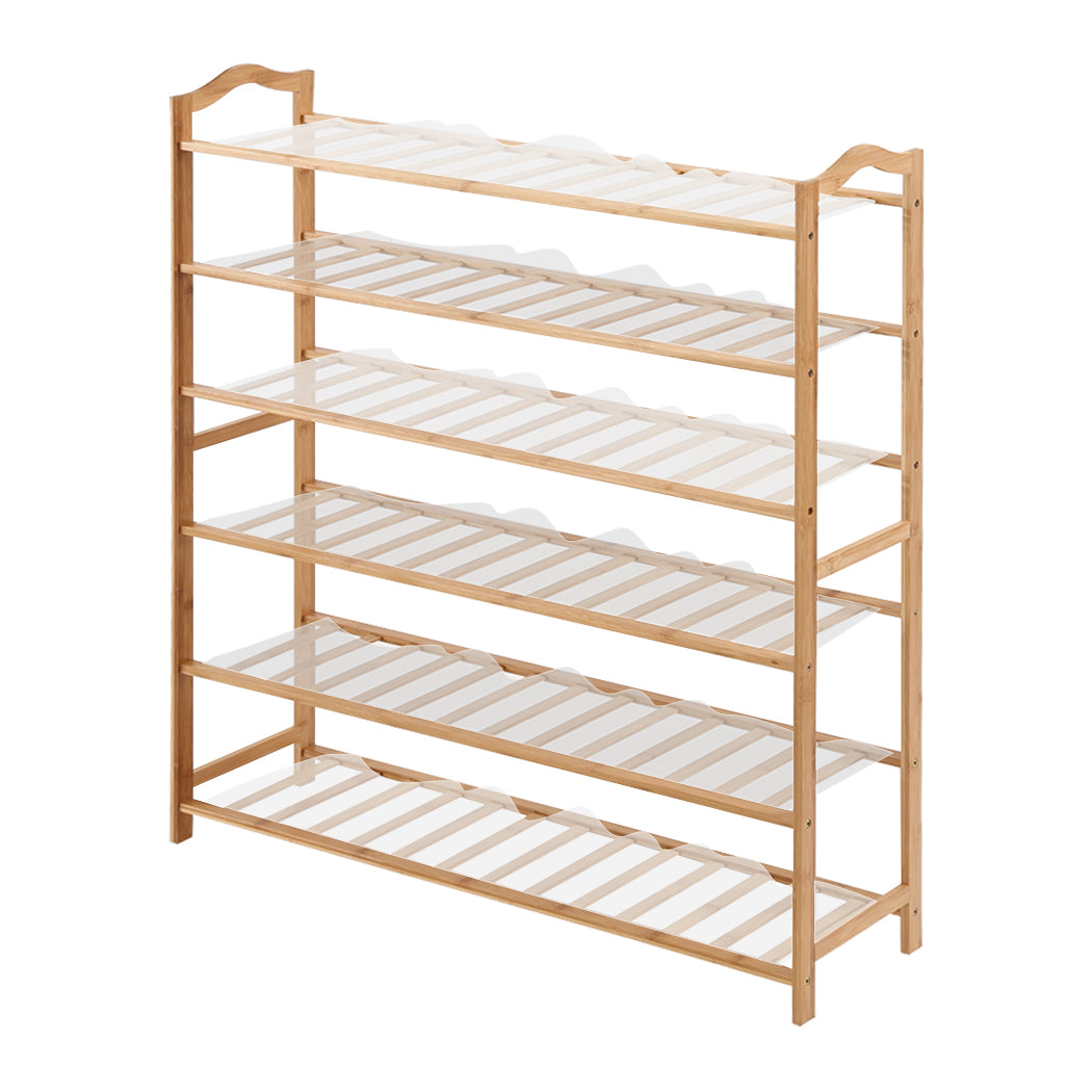Levede Bamboo Shoe Rack Storage Wooden 80cm-1942353135561478144